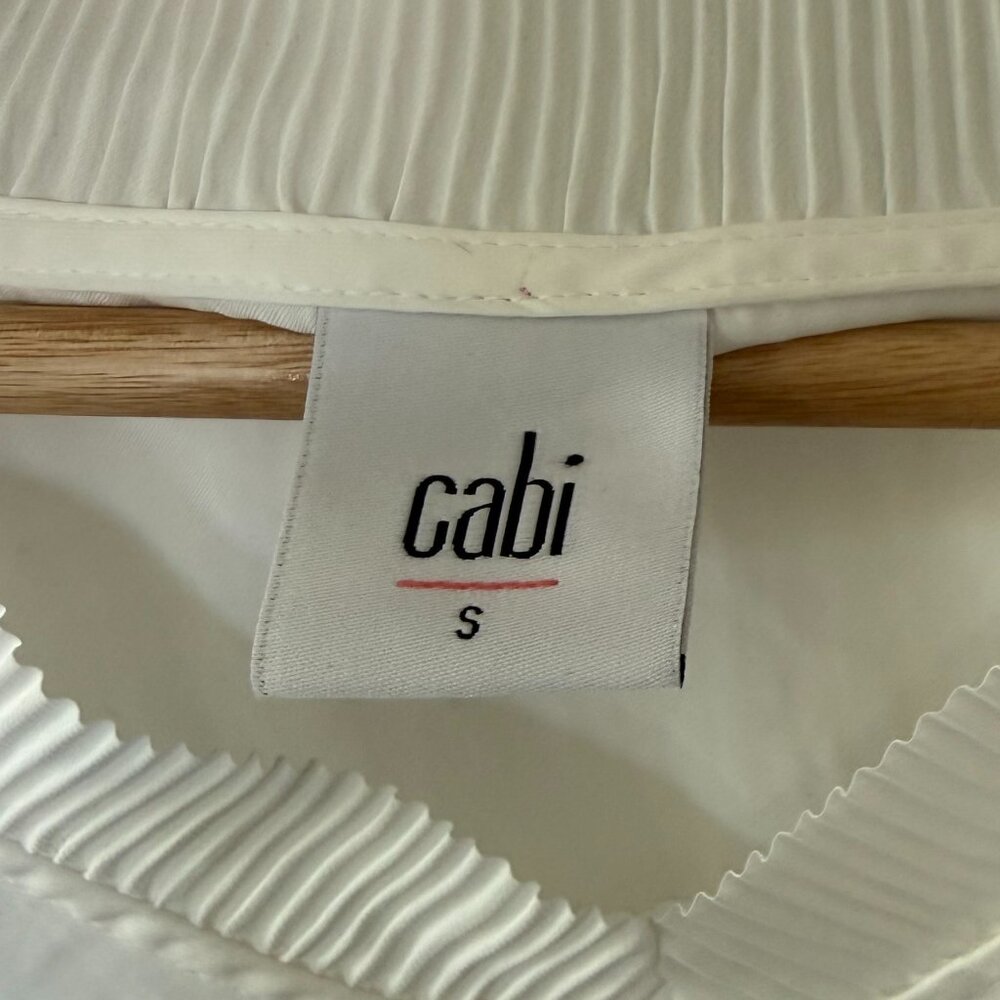 CAbi Style 5256 White Carmen Ruffle Top - Picture 6 of 7